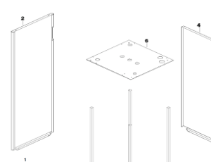 002A. Panel plate left to IVT Greenline and Bosch