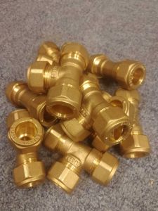 T-Piece Compr, Fitting 15 10pcs