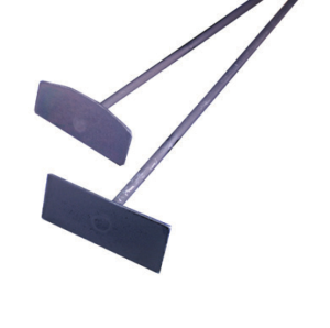 Semi-circular ash scraper