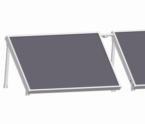 Solar collector flat roof Lie Mont