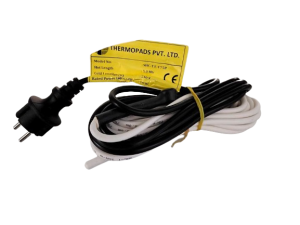 5 m Heating Cable with Self-Regulating Thermostat and Plug