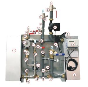 003. Control central Siemens RVD144, excl. base plate